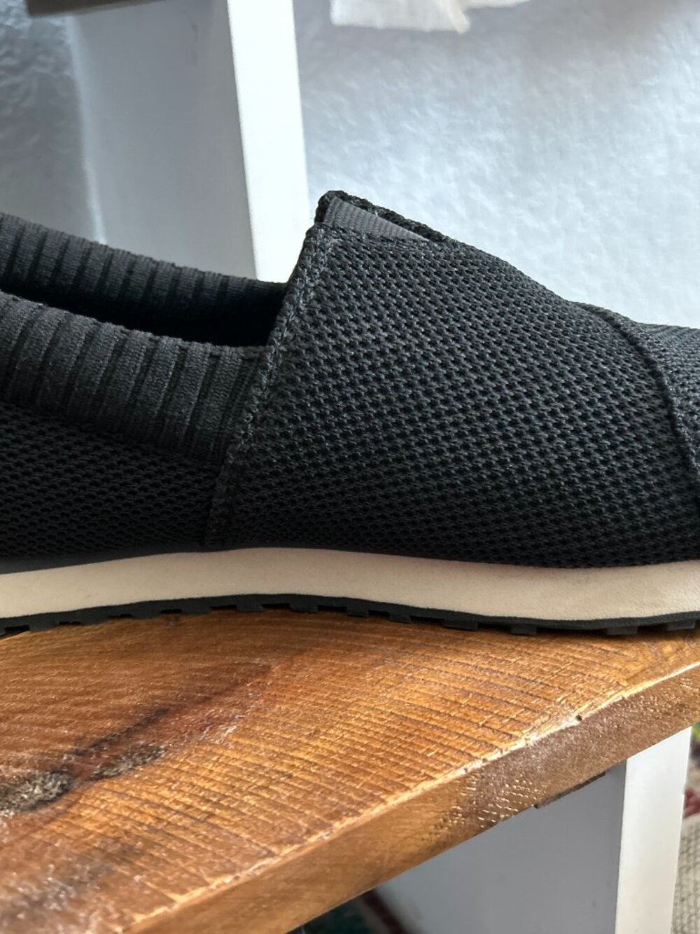 TOMS Alpargata Resident 2.0 Black Knit Slip On Sneakers Women's Size 8 - Picture 2 of 7